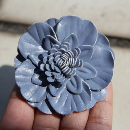 7cm Elegant Fabric Camellia Flower fo Brooch Pin Retro Cloth Flower Bag Flower Bag Clothing Decoration Clothes Cap Scarf