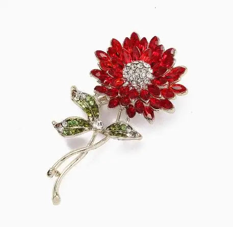 Cross border pastoral style hand-painted fashionable flower brooch for female niche high-end feel pins DIY high-end suit brooch