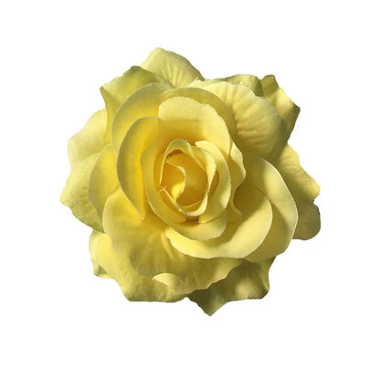 Rose Flower Hair Clips Fashion Fluffy Rose Aalligator Clip Backing Brooch Pins Accessories For Women Girl Bridal