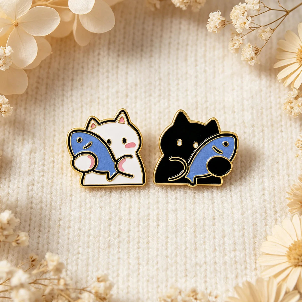Funny Dachshund Enamel Pin Cartoon Cat Badge On Backpack Lapel Pins Flowers Brooches for Jackets Cosplay Accessories Gift Toys