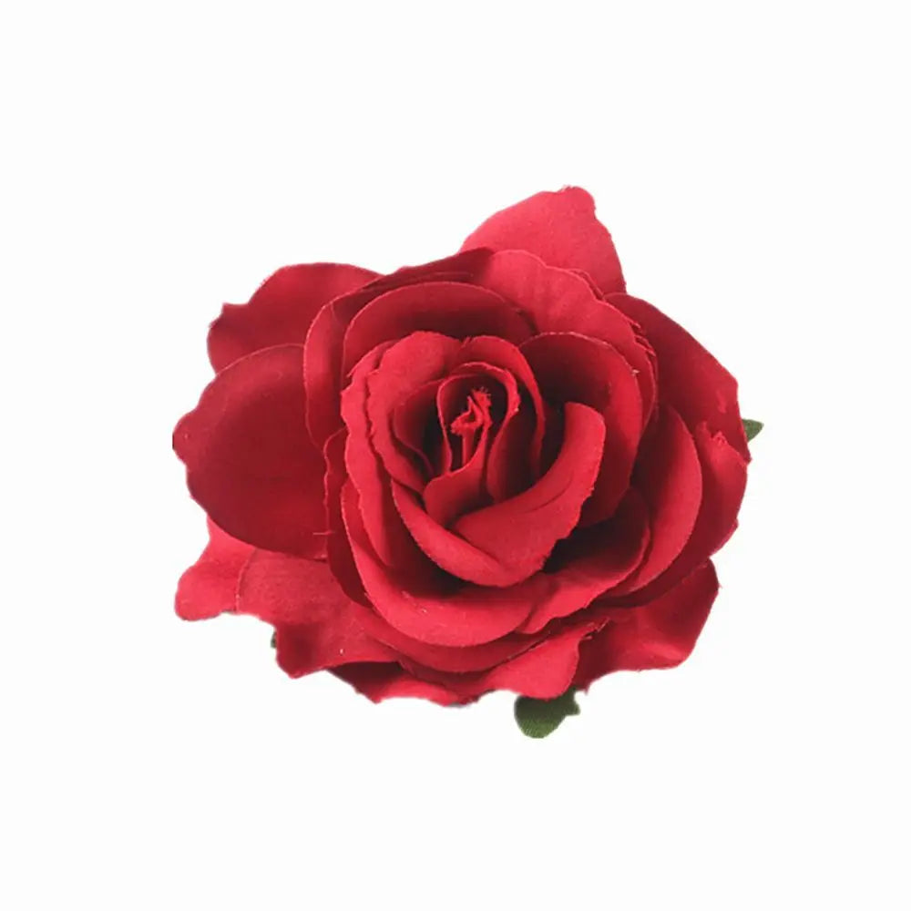 Rose Flower Hair Clips Fashion Fluffy Rose Aalligator Clip Backing Brooch Pins Accessories For Women Girl Bridal