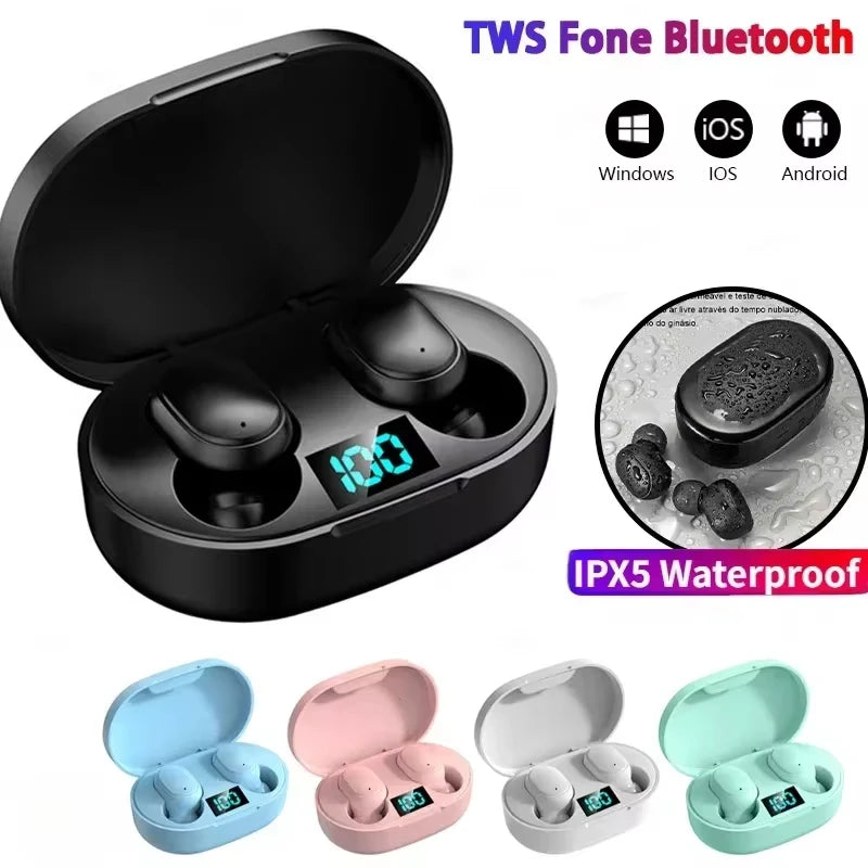 אוזניות אלחוטיות E6S Bluetooth TWS אוזניות בלוטות' אלחוטיות אוזניות אלחוטיות מבטלות רעשים עם מיקרופון